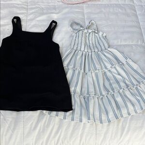 Zara Striped Blue and White Kids Dress